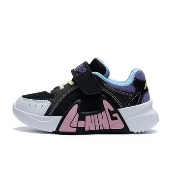 Li Ning Kids Sports Lifestyle Series Shock Absorbation Rebound Повседневная обувь Детская повседневная обувь Черный Белый YKNT020-6 25