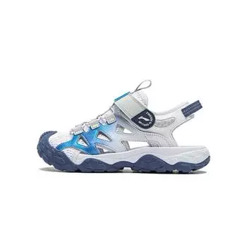 Li Ning Kids Trekking 2 удобные прочные сандалии детские сандалии белые синие YKUU010-9 36
