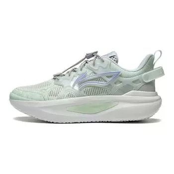 Li Ning Kids Удобная Простая Универсальная Амортизирующая Износостойкая Повседневная Обувь Детская Повседневная Обувь Зеленый Фиолетовый YKCU142-4 31