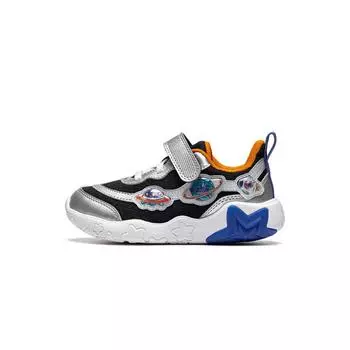 Li Ning Kids Удобные амортизирующие низкие повседневные кроссовки Детские кроссовки черного цвета YKNU074-5 25