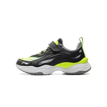 Li Ning Kids Удобные универсальные нескользящие противоударные амортизирующие износостойкие дышащие поддерживающие низкие повседневные туфли YKCU206-5 34