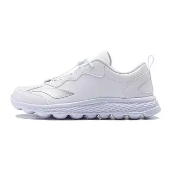 Li Ning Kids удобные универсальные нескользящие амортизирующие прочные низкие кроссовки для бега детские кроссовки белые YKFT096-15 31