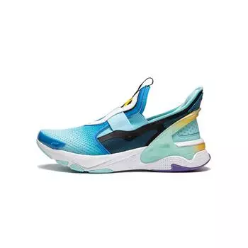 Li Ning Kids Удобные универсальные повседневные туфли с низким верхом Детские кроссовки Светло-восково-синие Темно-бирюзовые-синие Черные YKCU102-3 31