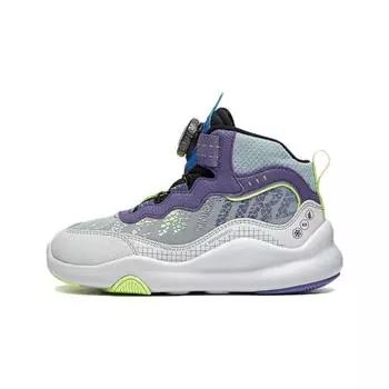 Li Ning Kids Yulei V2 Удобная универсальная прочная повседневная обувь Детская повседневная обувь Фиолетовый YKNT110-1 26