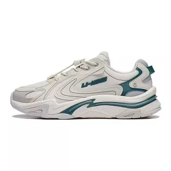 Li Ning Kids Yun Chuan V2 синтетическая кожа удобные амортизирующие прочные низкие повседневные туфли детские повседневные туфли белого цвета YKCT144-7 31