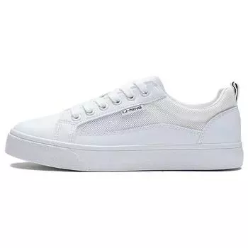 Li-Ning Классические спортивные низкие кеды женские кроссовки белые AGCS404-1 37