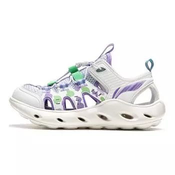 Li Ning Классические удобные детские сандалии Детские сандалии Off-White Sky-Blue YKUU030-4 32