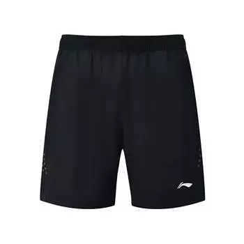 Li Ning Классические Удобные Прочные Крутые Быстросохнущие Спортивные Повседневные Шорты Унисекс шорты Черный AKSU943-1 S