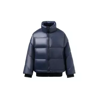 Li Ning короткая теплая однотонная спортивная куртка-пуховик женская верхняя одежда черного цвета AYMR514-1 XL