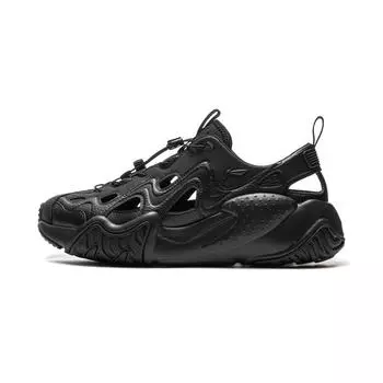 Li Ning Кошачья лапка Повседневные Универсальные Дышащие Увеличивающие рост Кроссовки Мужская обувь Темно-ночной-черный AGCV121-1 41