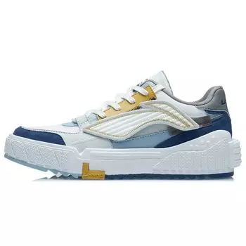 Li-Ning Кроссовки Attack Ace Fabric Synthetic Leather Non-Slip Wear Resistance Lightweight Sneaker Shoes Men Sneakers Sea-Salt-Blue AGCR309-4 39