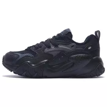 Li-Ning Кроссовки Cat Paw Lite Fleece Warm Trendy Low-Go для бега, женские, черные, AGLS214-1 35