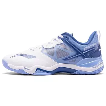 Li-Ning Кроссовки для бадминтона Sound Explosion OP Sports Minimalist Durable Low-Top для мужчин, белые, синие, AYZQ009-9 42