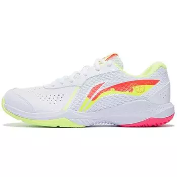 Li-Ning Кроссовки для бадминтона Thunder Series Lite Training с низким верхом, унисекс, золотисто-оранжевый лимонный AYTS020-1 43