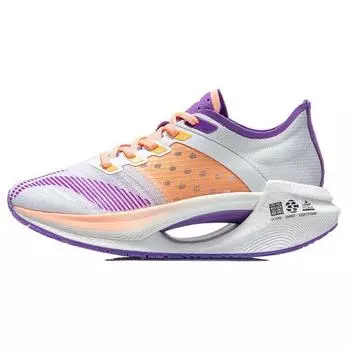 Li-Ning Кроссовки для бега Dopamine Series Essential Non-Slip Rebound Low-Top женские кроссовки Fluorescent-Grape-Purple ARHR122-7 36