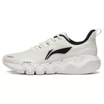 Li-Ning Кроссовки для бега Dynamic Non-Slip Breathable Shock Absorbing Low-Top мужские кроссовки White Black ARST045-3 43