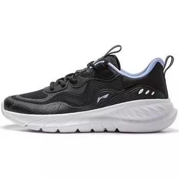 Li-Ning Кроссовки для бега Easy Flex Soft Rebound с дышащей амортизацией и нескользящей подошвой, женские, черные ARST074-4 35