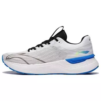 Li-Ning Кроссовки для бега с низким верхом и противоскользящим износостойким дышащим эффектом, с эффектом света и тени, мужские кроссовки белого, черного, синего цветов ARHS041-6 39