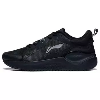 Кроссовки Li-Ning Easy Fit Soft Rebound Refreshing Shock Absorbing Non-Slip Wear Resistance Lightweight Low-Top для бега у мужчин, черные ARST081-1 39