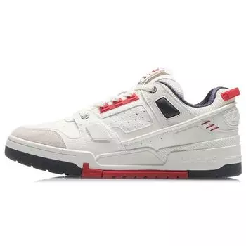 Li-Ning Кроссовки для скейтбординга Journey Slip-Resistant Lightweight с низким верхом, мужские, облачно-белые, AGCR297-1 45