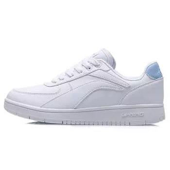 Li-Ning Кроссовки для скейтбординга женские, низкие, цвет белый, синий AGCP422-4 37