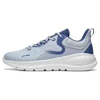 Li-Ning Кроссовки Easy Flex, мягкие, упругие, дышащие, нескользящие, прочные, низкие, мужские, серо-синие ARST073-5 39