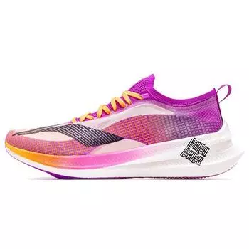 Li-Ning Кроссовки Feidian 2.0 Elite Low-Top для бега женские кроссовки Фиолетовый Оранжевый ARMQ014-1 37