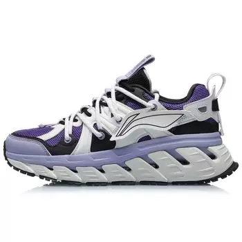 Li-Ning Кроссовки Flying Wing Trendy Low-Top для бега женские кроссовки Фиолетовый Белый Черный ARLQ044-1 37