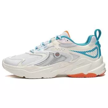 Li-Ning Кроссовки Meteor Non-Slip Shock Absorbing Durable Low-Top для бега у мужчин, кроссовки Off-White Sea-Blue ARXT009-2 44