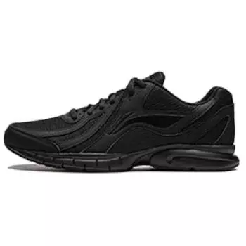 Li-Ning Кроссовки мужские с низкой подошвой и сетчатой подошвой, износостойкие, черные ARSU109-3 39