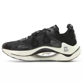 Кроссовки для бега Li-Ning Shadow с низким верхом, амортизацией, противоскользящие, износостойкие, дышащие и легкие, мужские кроссовки Bounce черного цвета AZGS021-2 44