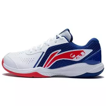 Li-Ning Кроссовки Thunder Series Lite Training Shock Absorbing, нескользящие, износостойкие, дышащие, легкие, с низким верхом, для бадминтона, унисекс, AYTS020-6 41
