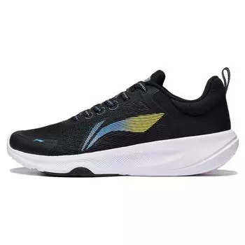 Li Ning Lan Guang дышащие, прочные, износостойкие, низкие кроссовки для бадминтона, мужские, черные, желтые, синие, AFVT011-1 43