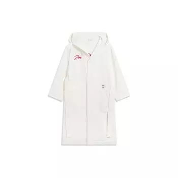 Li-Ning League Of Legends Pool Party Collaboration Letter Print Hooded Casual Long Jacket Unisex Jacket Off-White AFDT799-1 S
