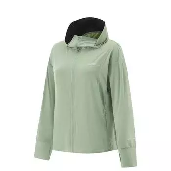 Li Ning Ледяной шелк Удобная дышащая свободная куртка Женские куртки Светло-зеленый AFDVE46-3 XS