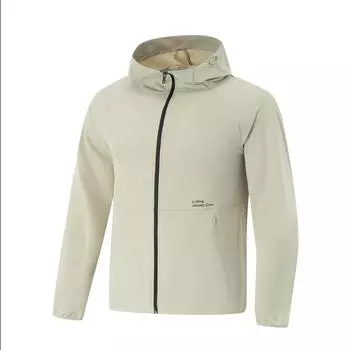 Li Ning Ледяной шелк Удобная Дышащая Универсальная Куртка Мужская Куртка Лайм AFDVE41-1 2XL