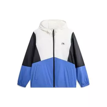 Li-Ning легкая мягкая повседневная солнцезащитная куртка UPF50+ мужская верхняя одежда кремового цвета с радужным оттенком AFDU363-5 XL