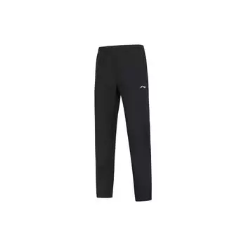Li-Ning Легкие быстросохнущие дышащие прямые повседневные брюки мужские низ черного цвета AYKT347-1 XXL