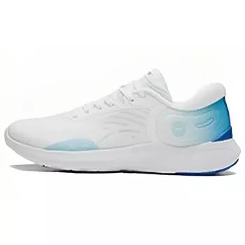 Li-Ning Легкие цельные тканые светоотражающие модные дышащие низкие спортивные повседневные туфли мужские кроссовки белые синие AGLS087-3 43