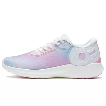 Li-Ning Легкие дышащие повседневные кроссовки LS с низким верхом, женские кроссовки белого, розового, синего цветов AGLS088-3 36