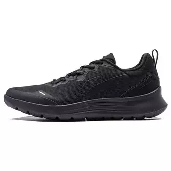 Li-Ning Легкие износостойкие нескользящие кроссовки Feather Series с низким верхом для бега, мужские кроссовки, черные ARST065-1 39