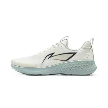 Li-Ning Легкие Мягкие Амортизирующие Повседневные Кроссовки для Бега Мужские Кроссовки Молочно-Белые ARSV037-11 40