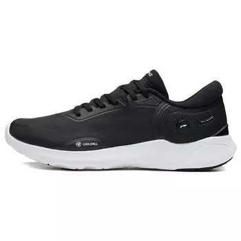 Li-Ning Легкие нескользящие прочные дышащие низкие спортивные повседневные туфли мужские кроссовки черные AGLS087-2 43