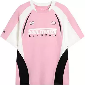 Li-Ning Letter Print Loose Casual Simple Sports Short Sleeve T-Shirt Unisex Tops AHSV705-1 S