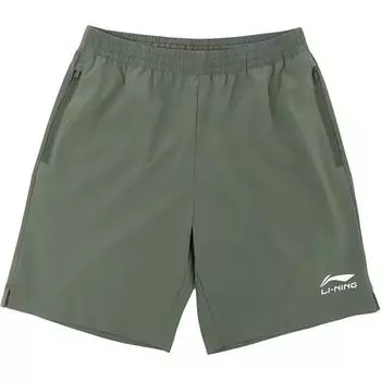 Li Ning Letter Print Loose Fit Casual Shorts Unisex Shorts Green YKSU111-2 XL