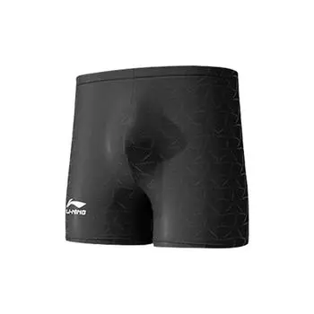 Li Ning Letter Print Professional Anti-Awkward шорты для плавания мужские купальники черные LNKU848-2 L