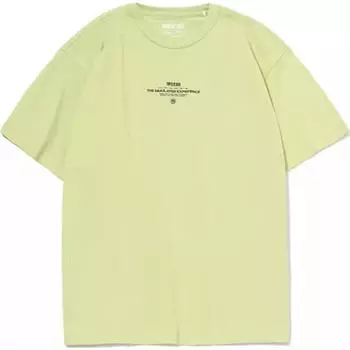 Li-Ning Letter Round Neck Comfortable Versatile Breathable Loose Short Sleeve T-Shirt Men Tops Yellow AHSR023-4 M