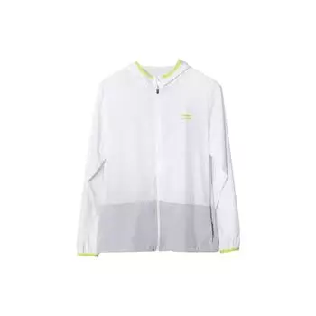 Li Ning Letter с капюшоном и молнией, длинный рукав, солнцезащитная куртка унисекс, куртки, белые, серые, LSYU864-2 2XL