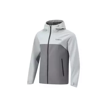 Li-Ning Lettuce Leaf Water-Resistant Windproof UV-Resistant Outdoor Mountaineering Casual Hooded Early Autumn Windbreaker Men Outerwear AFDU839-3 XL