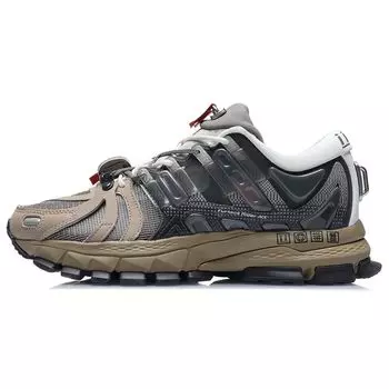 Li Ning Liejun Ace 1.5 Удобные универсальные низкие спортивные повседневные туфли мужские кроссовки слоново-серые ARHR129-1 45